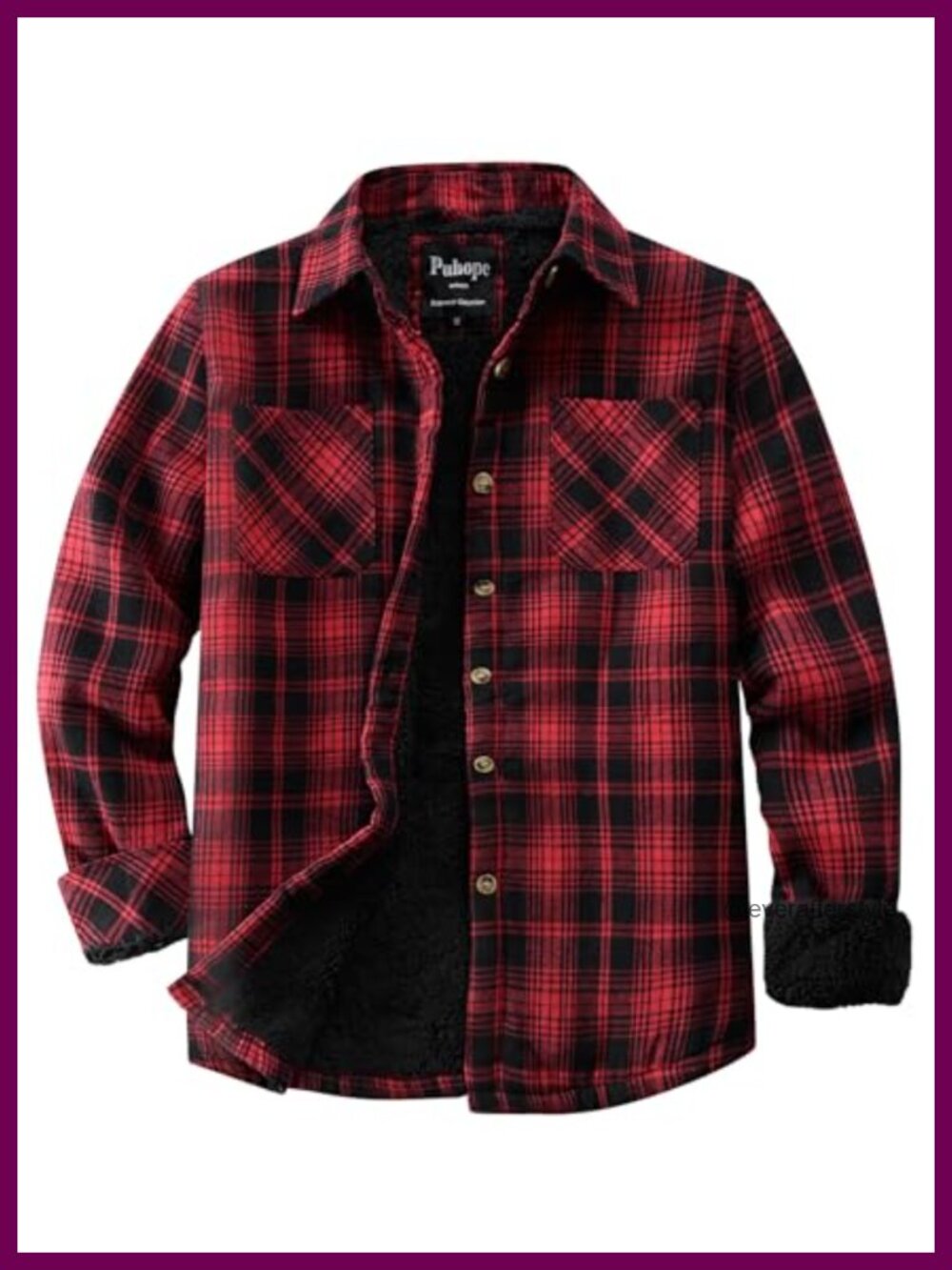 Womens Sherpa Lined Button Down Fleece Flannel Plaid Shirt Jacket